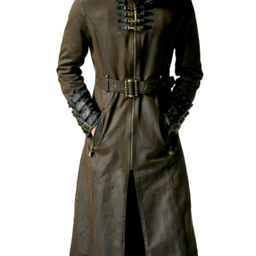 Punk Rave Hooded Long Coat - Picture 6 of 9